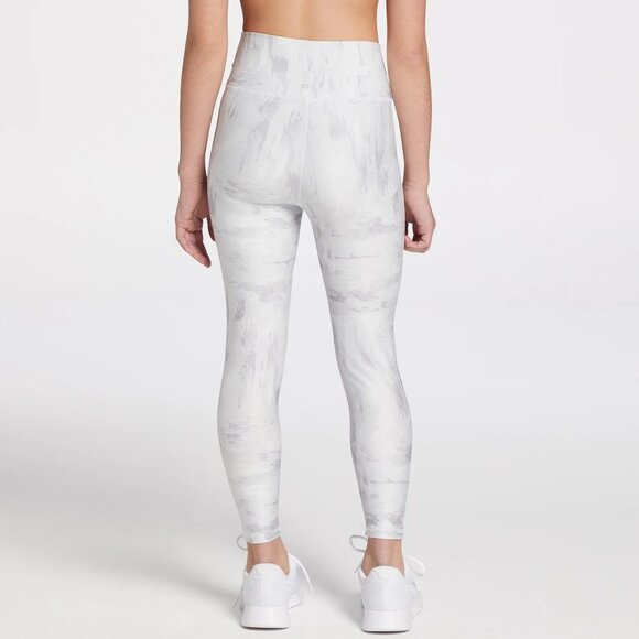 NWT DSG Girls' Crossover Waist 7/8 Tights in Torn Camo Grey - Size XXS (4/5) - Picture 2 of 9